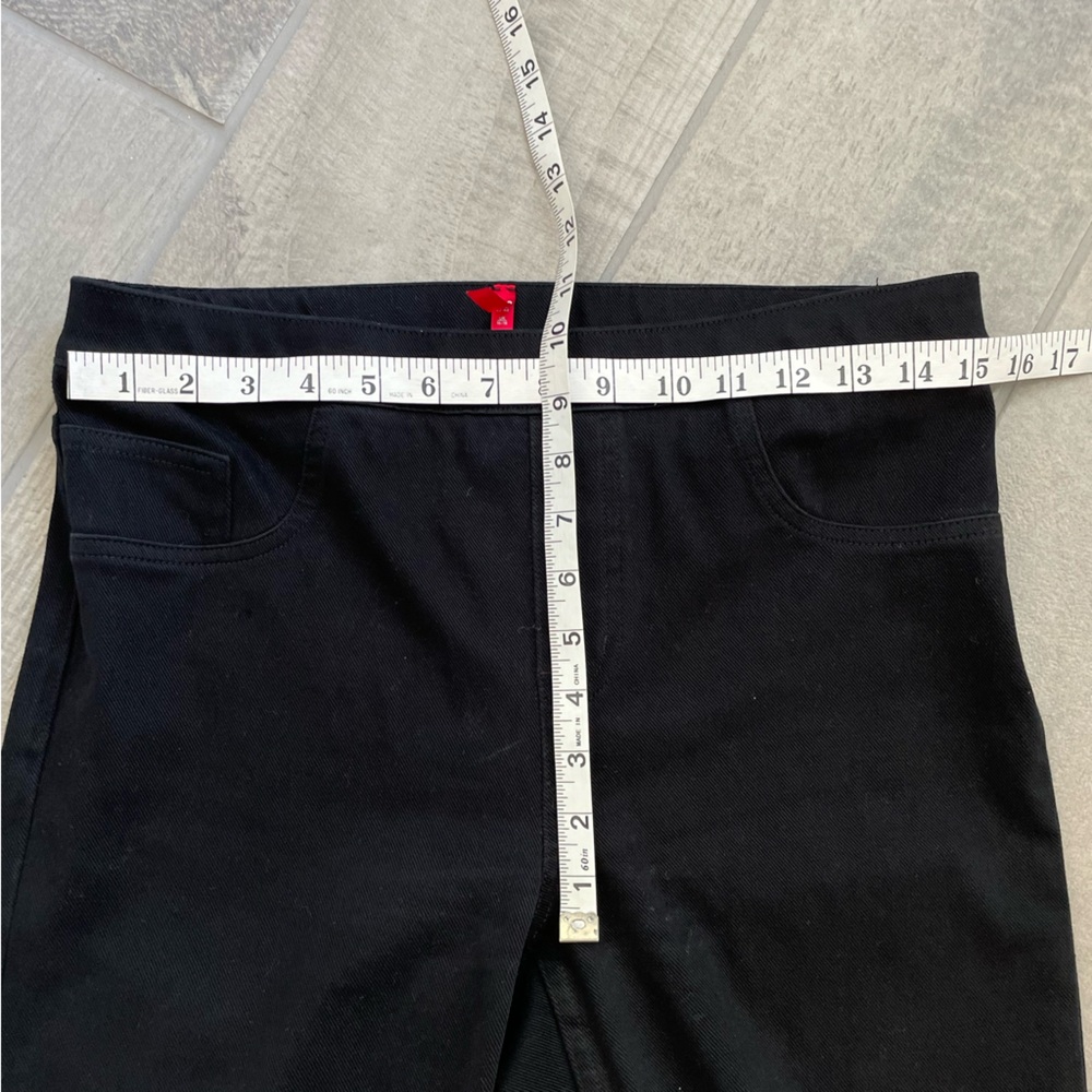 Spanx Black Faux Jean Leggings Jeggings Size Large - Picture 4 of 7